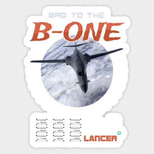 B-One Lancer Airforce Pilot Gift Modern Warbird Sticker